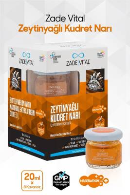 Zade Vital Zeytinyağlı Kudret Narı 20 ml X 8 Cam Kavanoz - 2