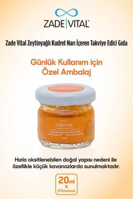 Zade Vital Zeytinyağlı Kudret Narı 20 ml X 8 Cam Kavanoz - 4
