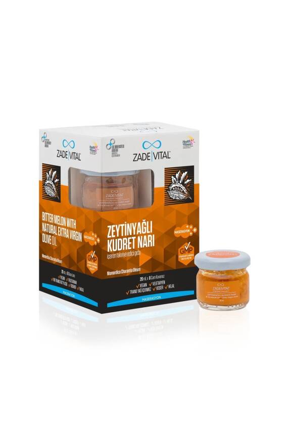 Zade Vital Zeytinyağlı Kudret Narı 20 ml X 8 Cam Kavanoz - 7