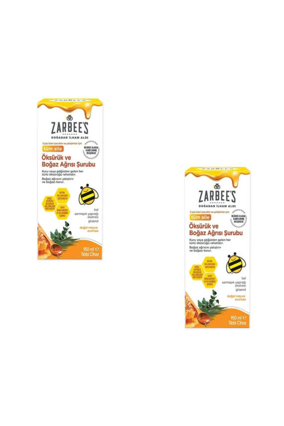 Zarbee's Boğaz Ağrısı Şurubu 150 ml x 2 adet - 1